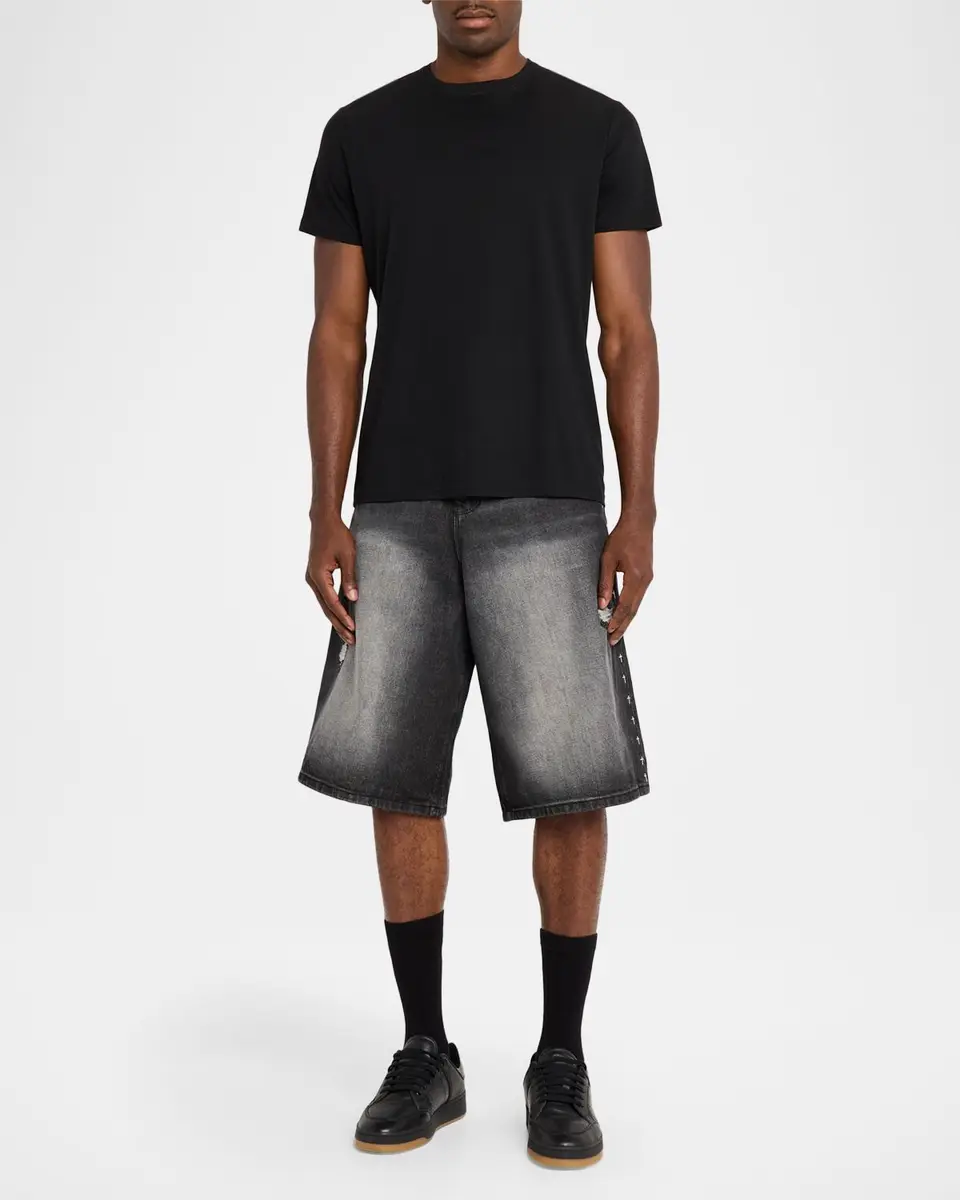 RTA Men's Chaparral Gustavo Oversized Denim Bermuda Shorts | Thumbnail 2