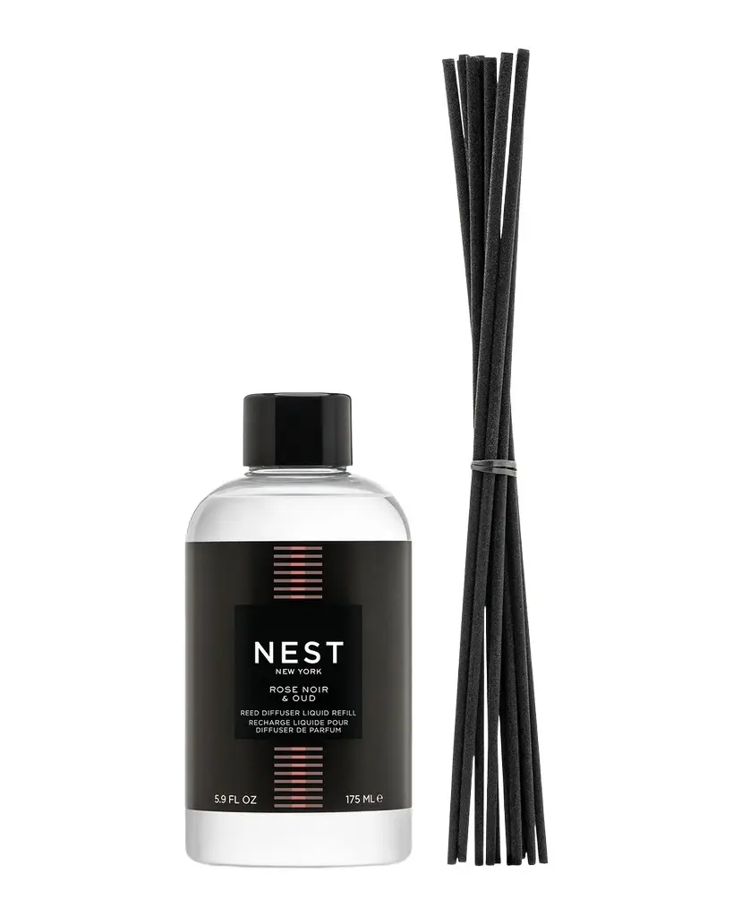 NEST New York Rose Noir & Oud Fragrance Reed Diffuser Refill, 5.9 oz.