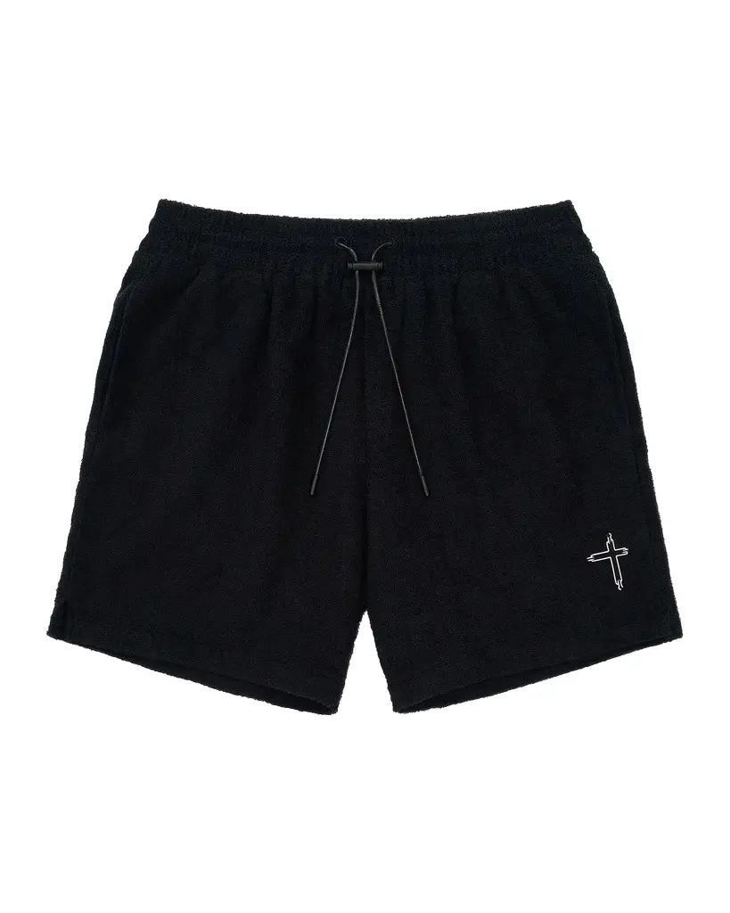 RTA Men's Chaparral Clyde Cotton Terry Drawcord Shorts | Image 1 RTA Men's Chaparral Clyde Cotton Terry Drawcord Shorts | Image 1