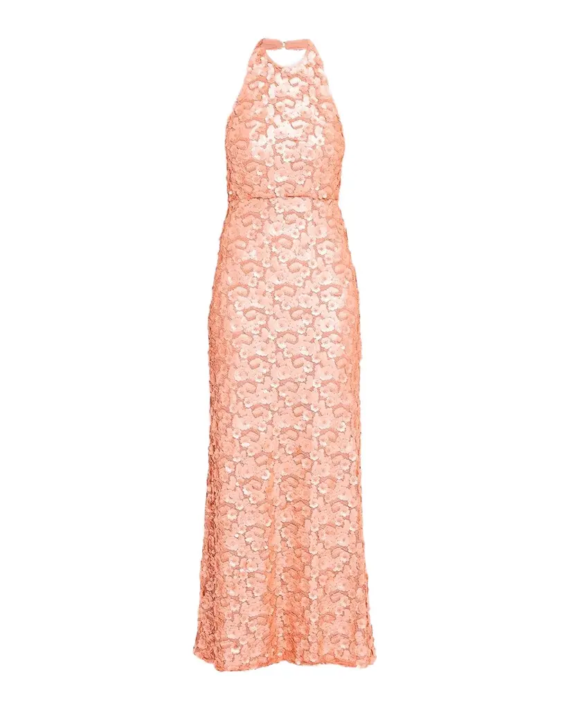 Ramy Brook Kinsley Floral Sequin Halter Gown | Image 1 Ramy Brook Kinsley Floral Sequin Halter Gown | Image 1
