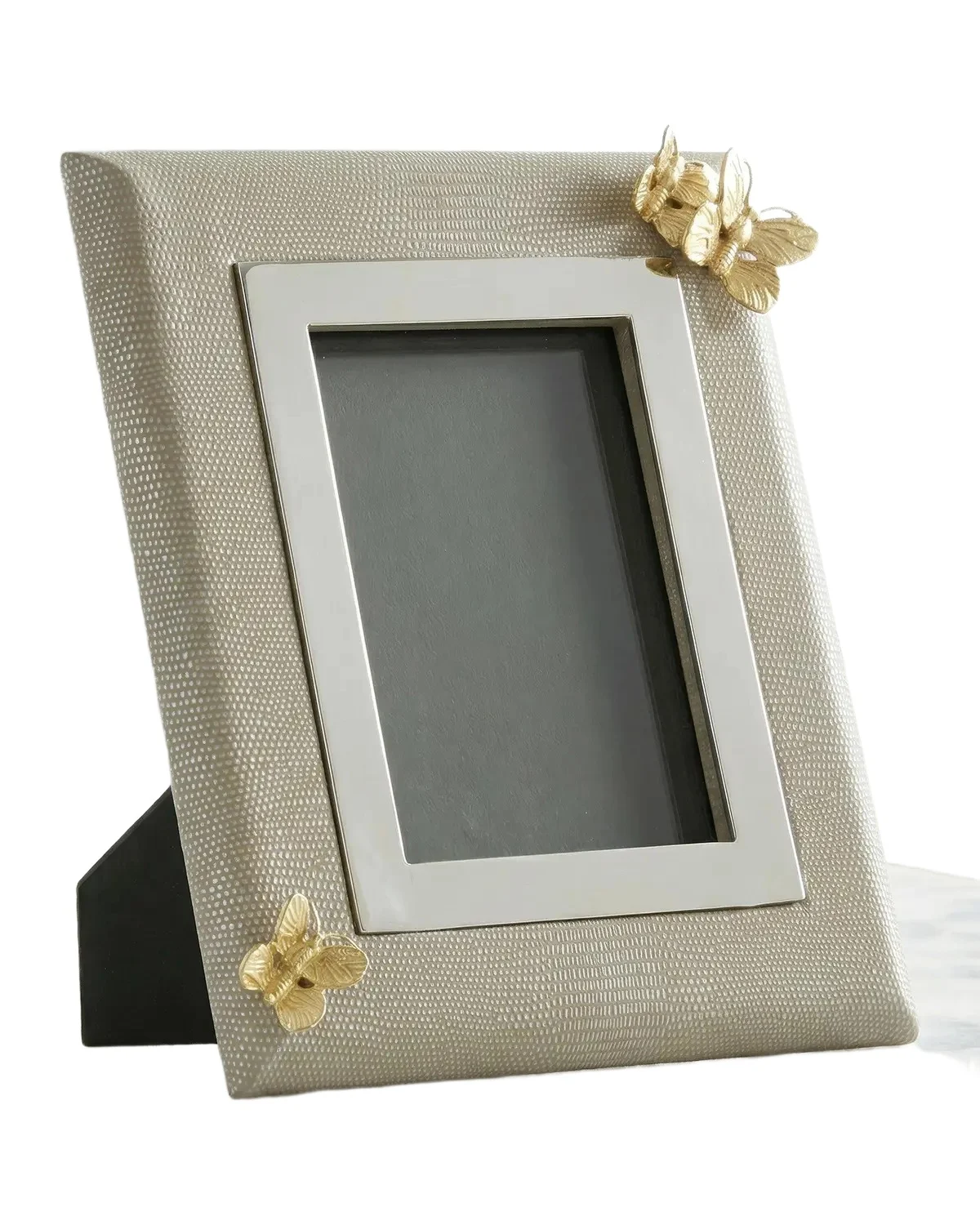 John-Richard Collection Butterfly Vegan Leather Photo Frame, 5" x 7"