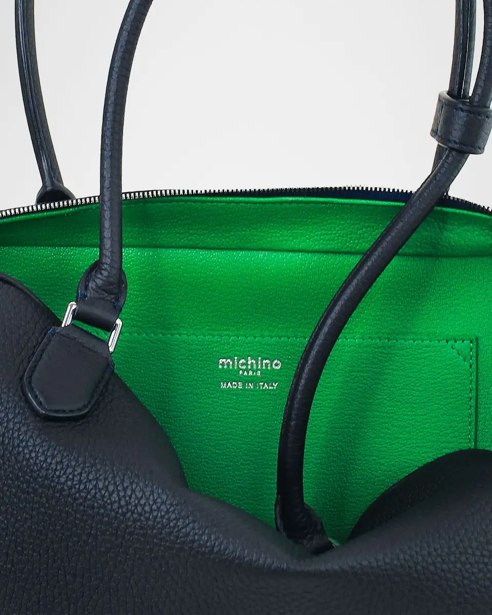 Michino Paris Tuilerie Leather Boston Shoulder Bag | Thumbnail 3 Michino Paris Tuilerie Leather Boston Shoulder Bag | Thumbnail 3