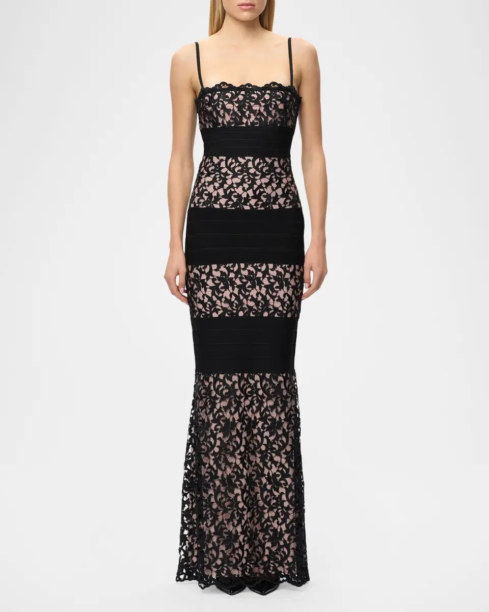 Hervé Léger The Marielle Lace Gown | Thumbnail 2 Hervé Léger The Marielle Lace Gown | Thumbnail 2