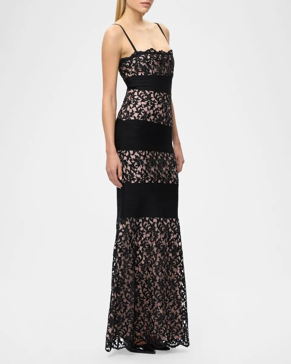 Hervé Léger The Marielle Lace Gown | Thumbnail 4 Hervé Léger The Marielle Lace Gown | Thumbnail 4