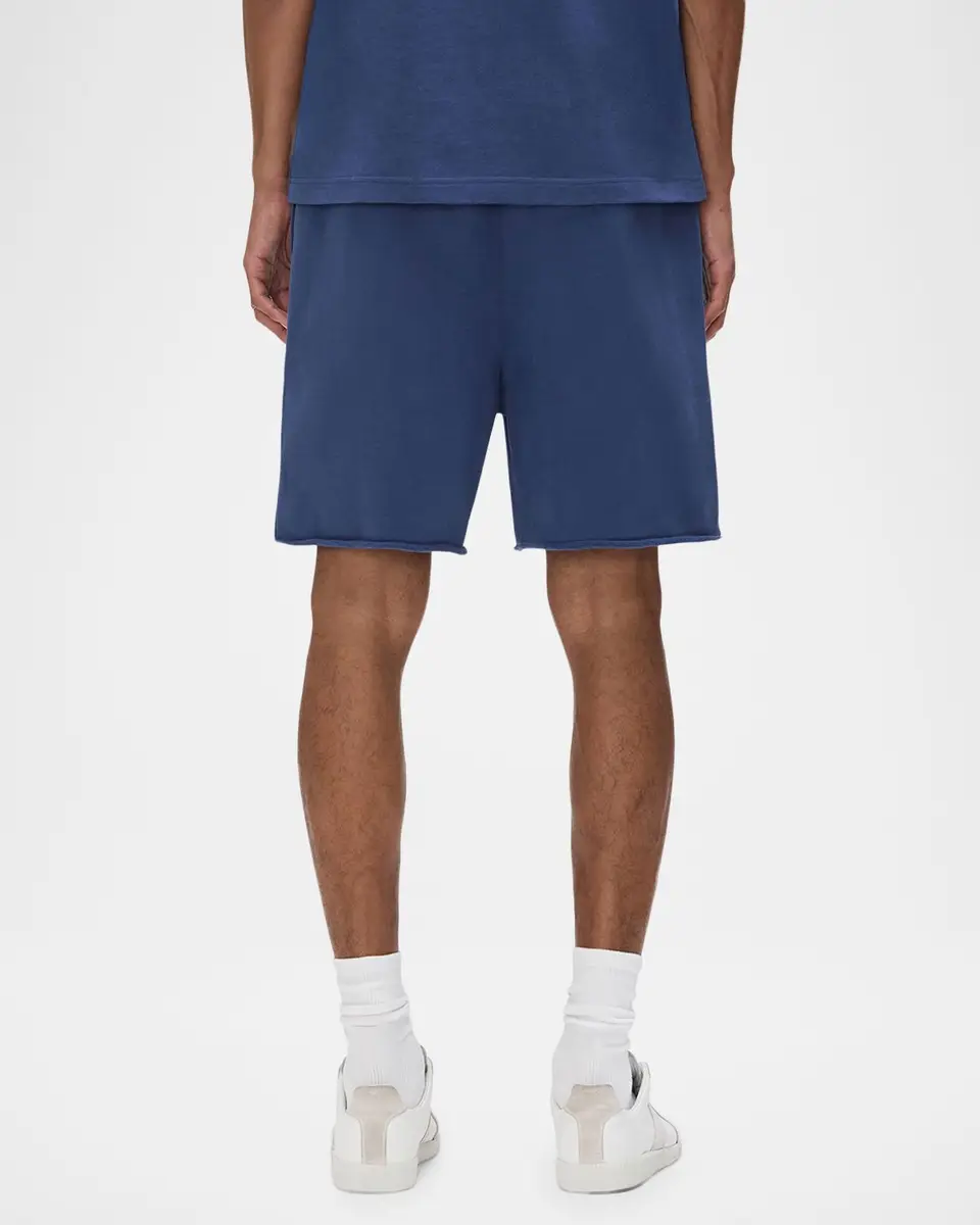 PURPLE Men's Cotton Fleece Smudge-Logo Shorts | Thumbnail 3 PURPLE Men's Cotton Fleece Smudge-Logo Shorts | Thumbnail 3