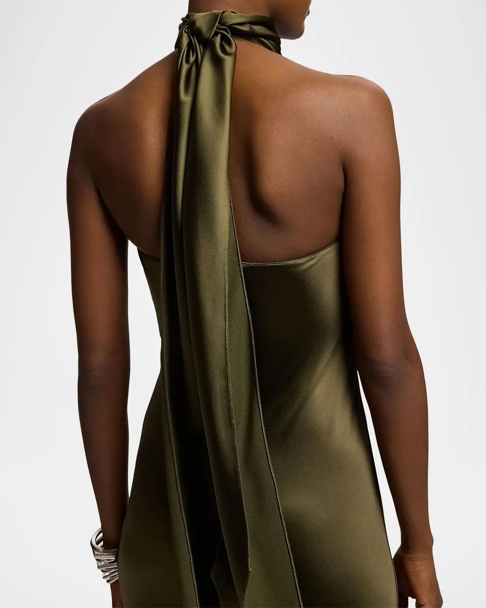 Ralph Lauren Collection Chilton Satin Evening Dress | Thumbnail 4
