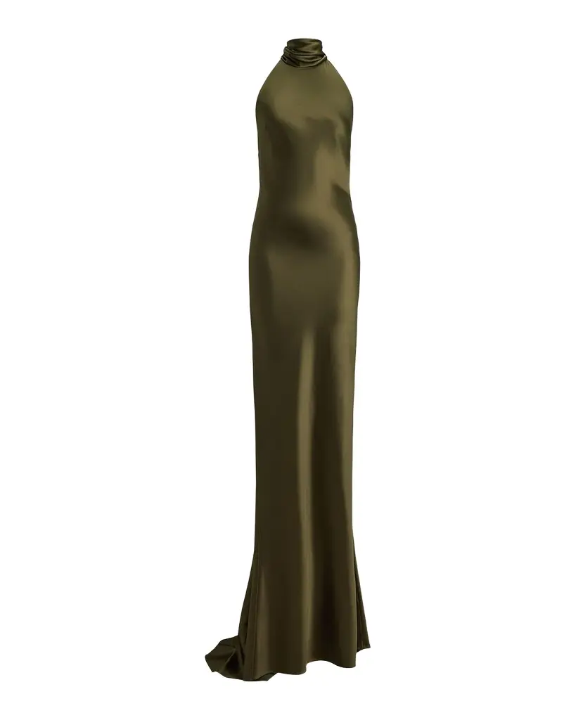 Ralph Lauren Collection Chilton Satin Evening Dress | Image 1 Ralph Lauren Collection Chilton Satin Evening Dress | Image 1
