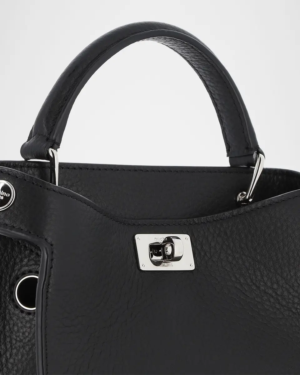 Michino Paris Lutece Nano Grained Leather Top-Handle Bag | Thumbnail 4 Michino Paris Lutece Nano Grained Leather Top-Handle Bag | Thumbnail 4