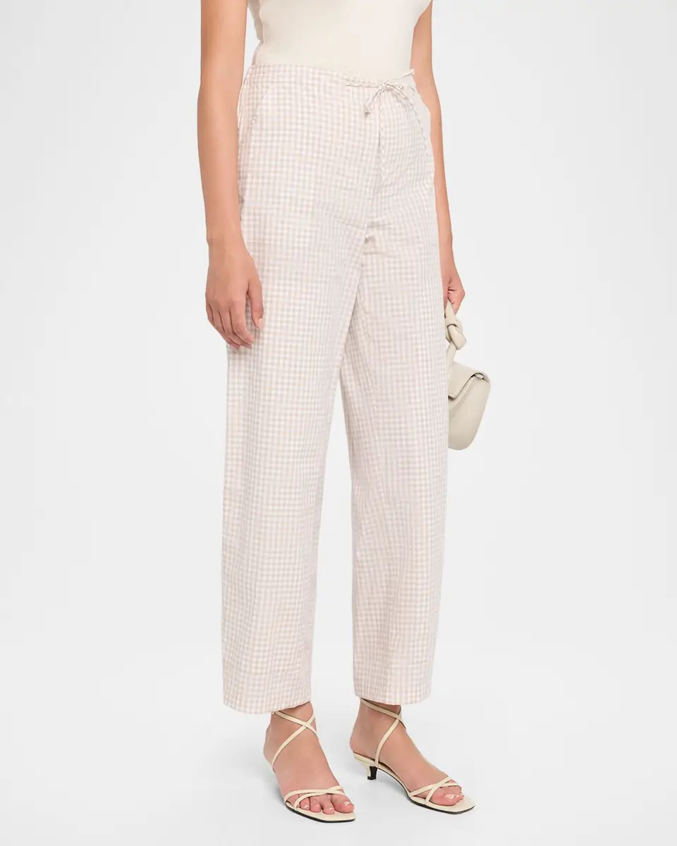 Simkhai Gingham Drawstring Pants | Thumbnail 4 Simkhai Gingham Drawstring Pants | Thumbnail 4