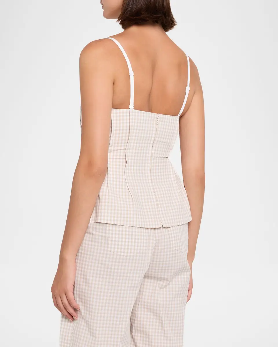 Simkhai Charlee Gingham Bustier | Thumbnail 3