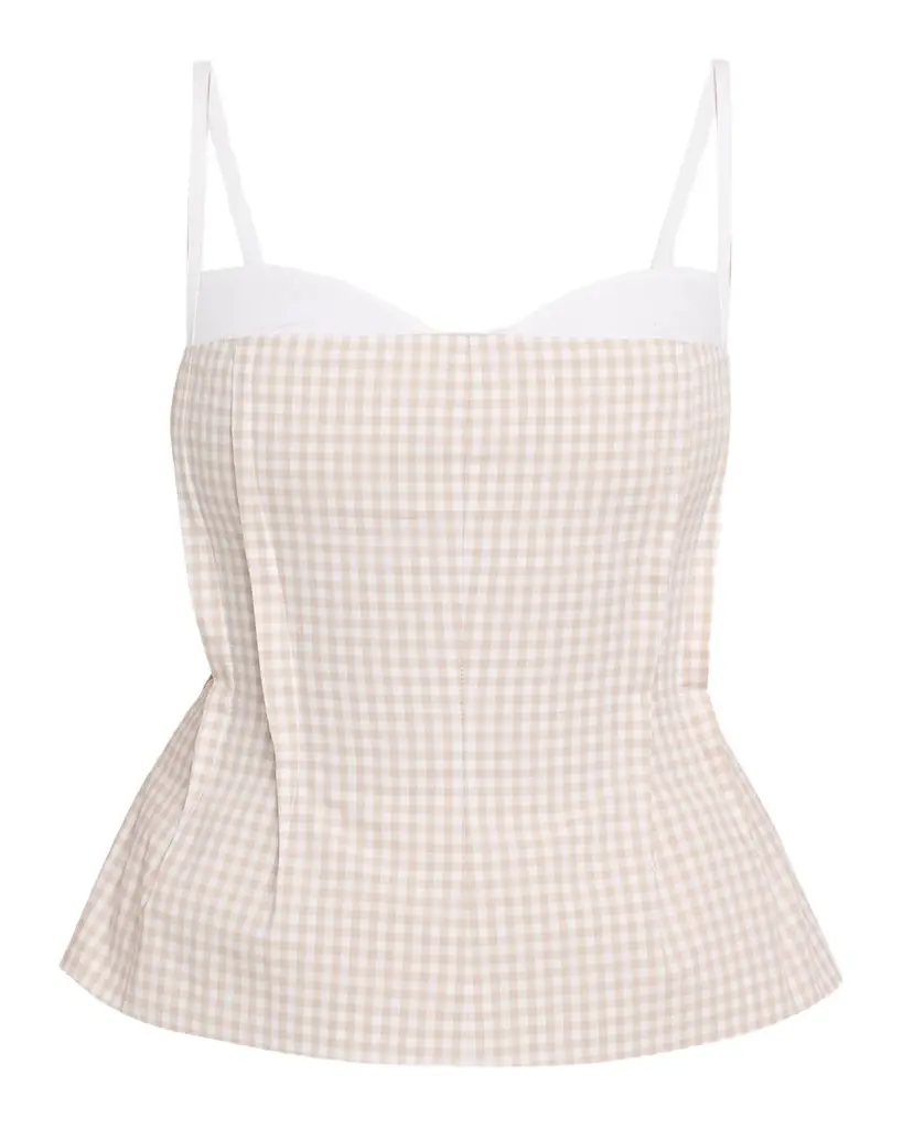 SIMKHAI Charlee Gingham Bustier | Image 1 SIMKHAI Charlee Gingham Bustier | Image 1