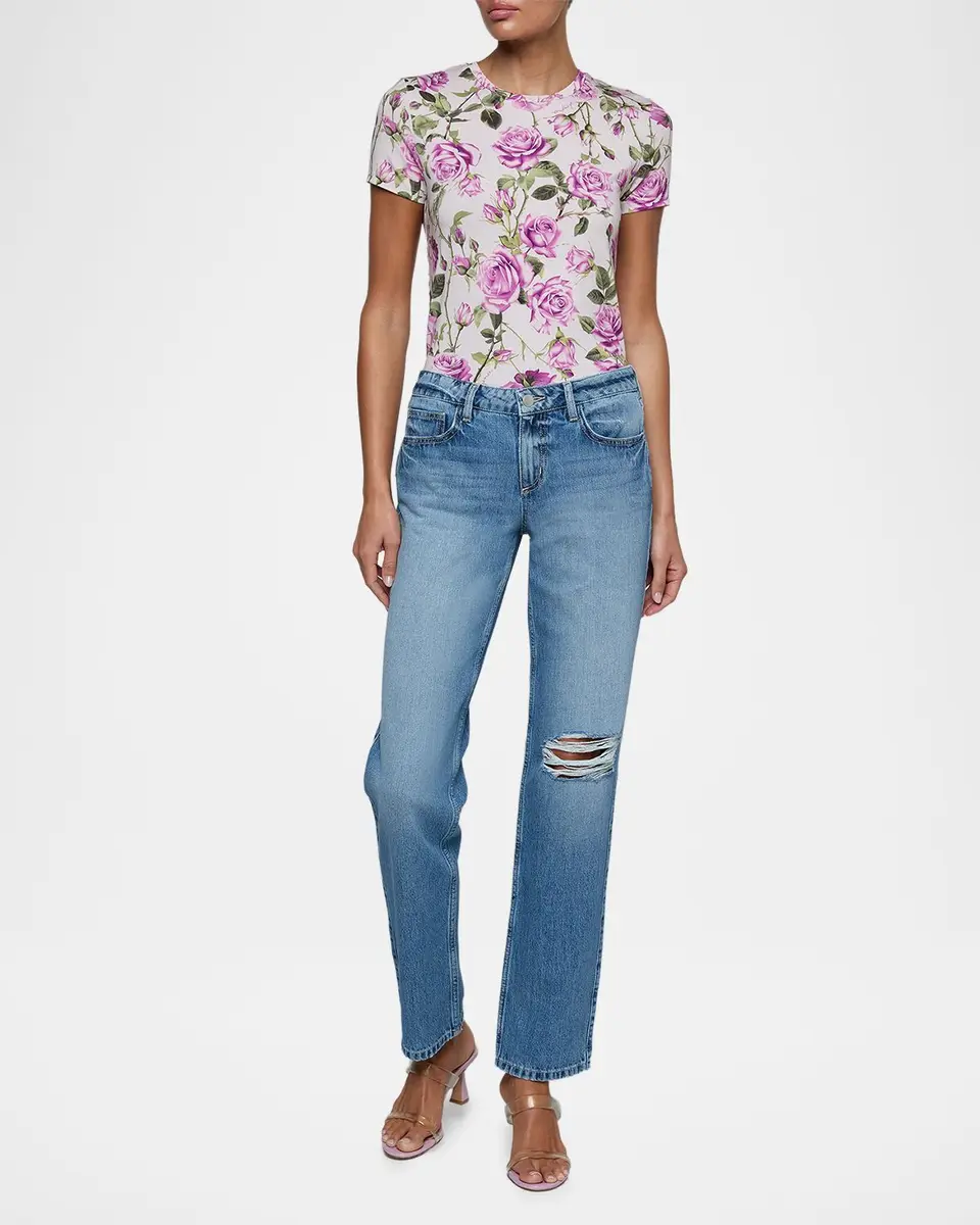 L'Agence Armida Low-Rise Slouchy-Straight Jeans | Thumbnail 2