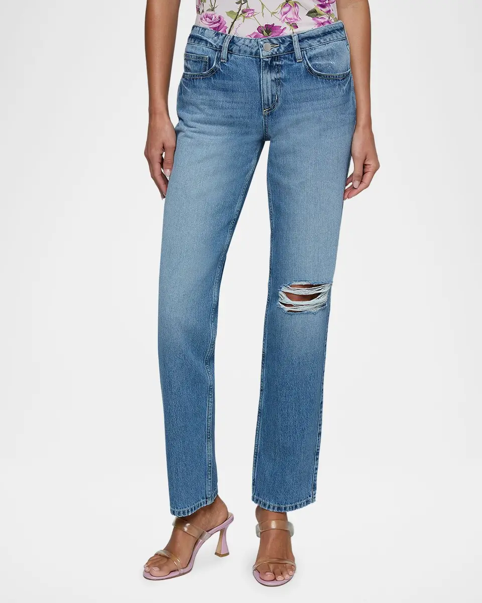 L'Agence Armida Low-Rise Slouchy-Straight Jeans | Thumbnail 4