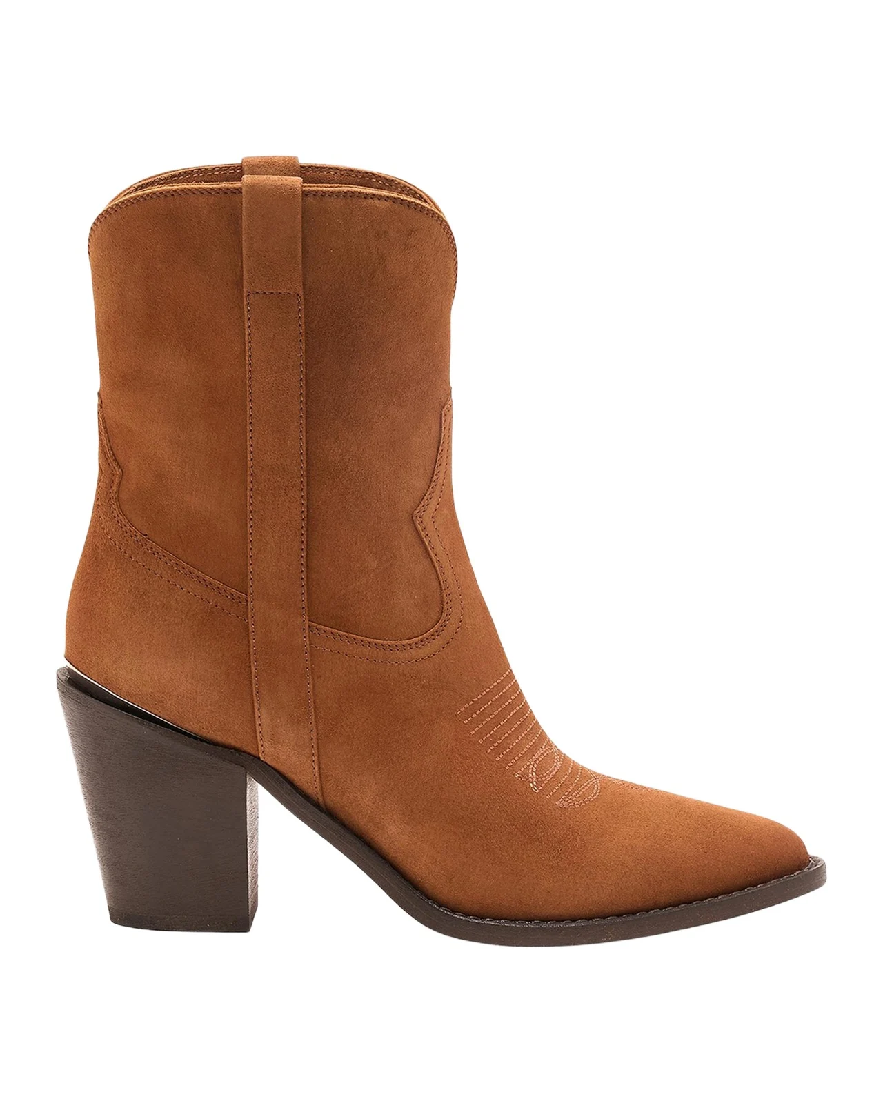 Leigh Anne Suede Western Ankle Booties Leigh Anne Suede Western Ankle Booties