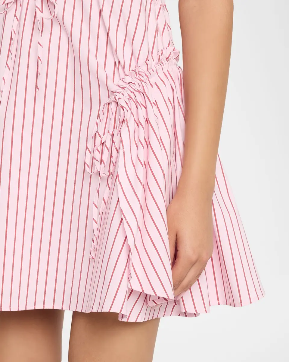 Cinq à Sept Leylani Rose Stripe Mini Dres | Thumbnail 5 Cinq à Sept Leylani Rose Stripe Mini Dres | Thumbnail 5