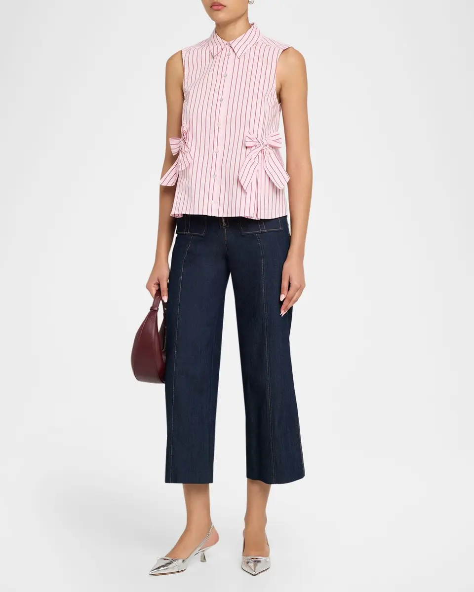 Cinq à Sept Jill Rose Stripe Top | Thumbnail 2 Cinq à Sept Jill Rose Stripe Top | Thumbnail 2