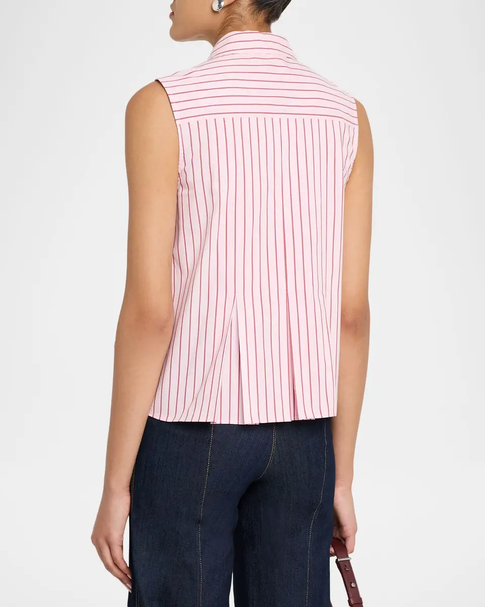 Cinq à Sept Jill Rose Stripe Top | Thumbnail 3 Cinq à Sept Jill Rose Stripe Top | Thumbnail 3