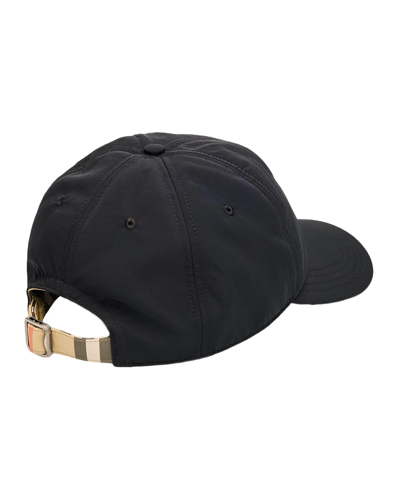 Burberry Men's Check-Lined Equestrian Knight Baseball Cap