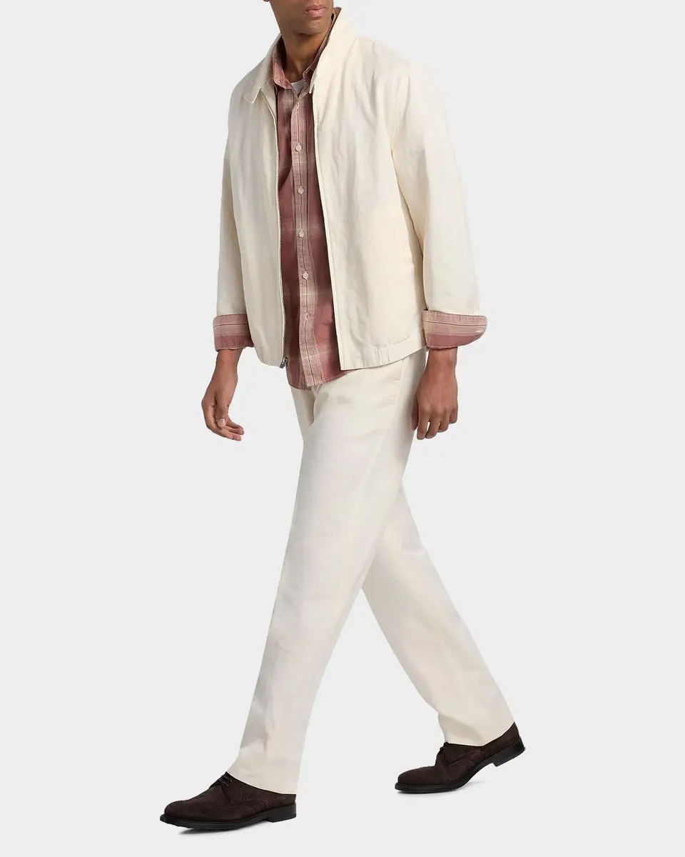 Vince Men's Cotton-Linen Bomber Jacket | Thumbnail 2 Vince Men's Cotton-Linen Bomber Jacket | Thumbnail 2