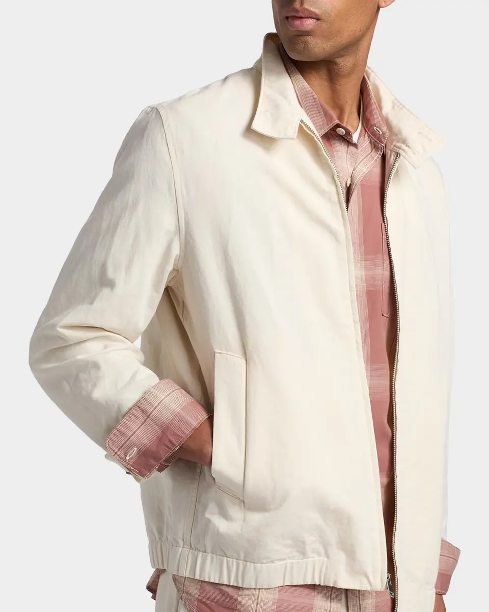 Vince Men's Cotton-Linen Bomber Jacket | Thumbnail 5 Vince Men's Cotton-Linen Bomber Jacket | Thumbnail 5