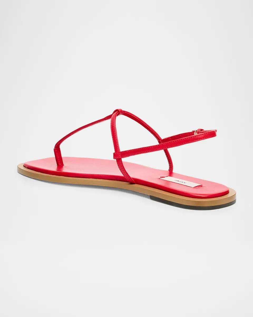 TOTEME Purist T-Strap Nappa Leather Sandals | Thumbnail 3