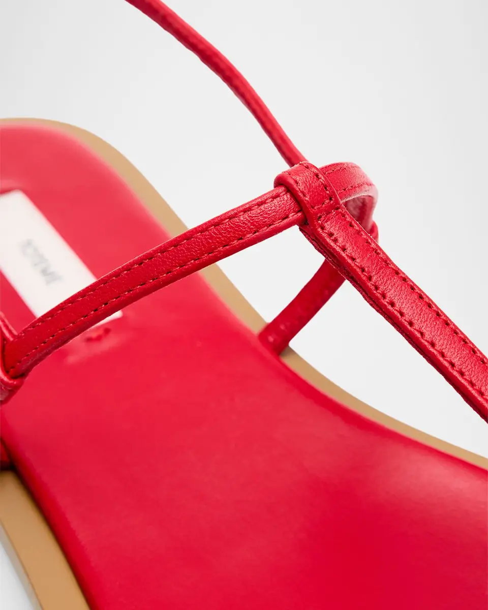 TOTEME Purist T-Strap Nappa Leather Sandals | Thumbnail 4