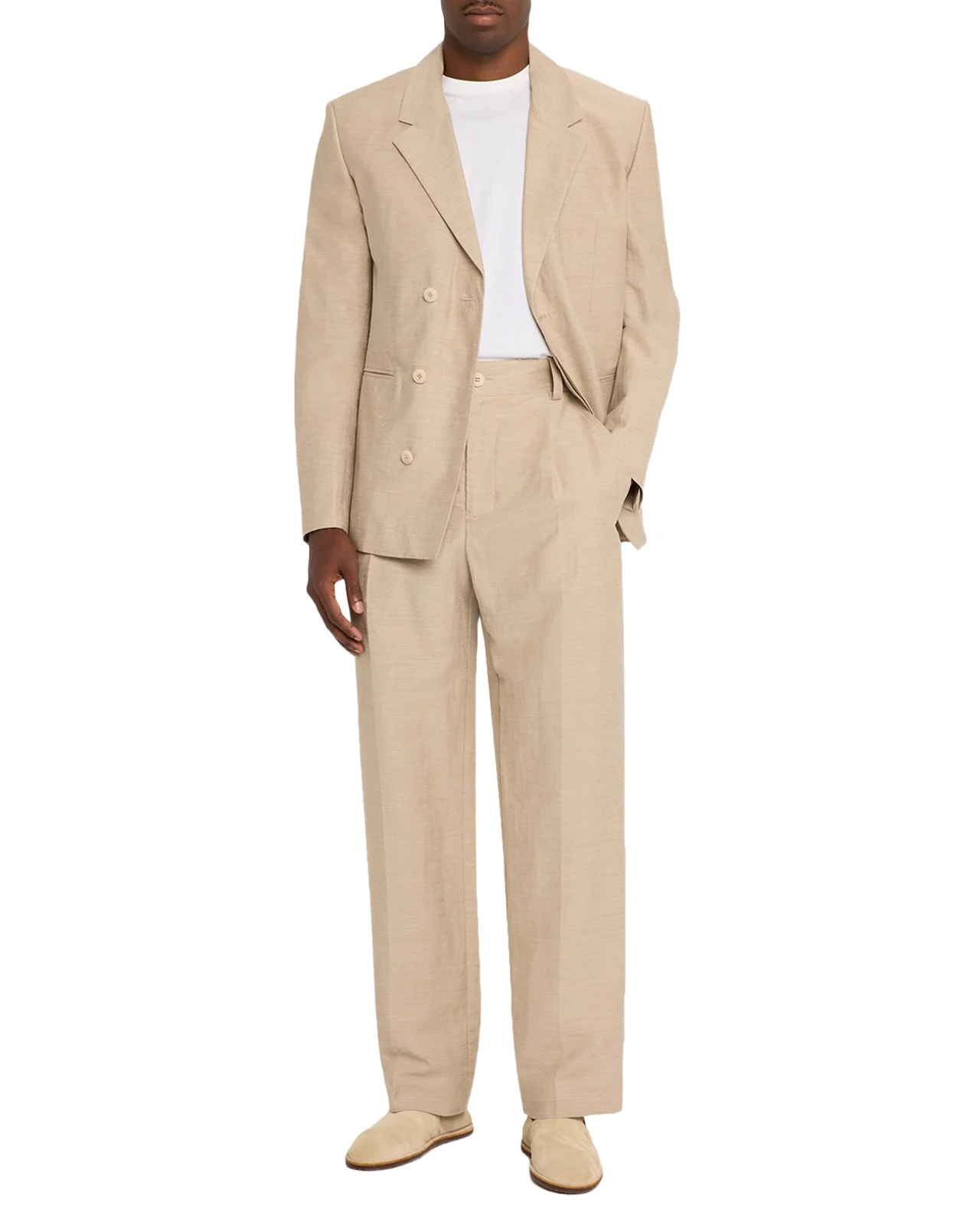 Men's Le Pantalon Straight Leg Pleated Trousers
