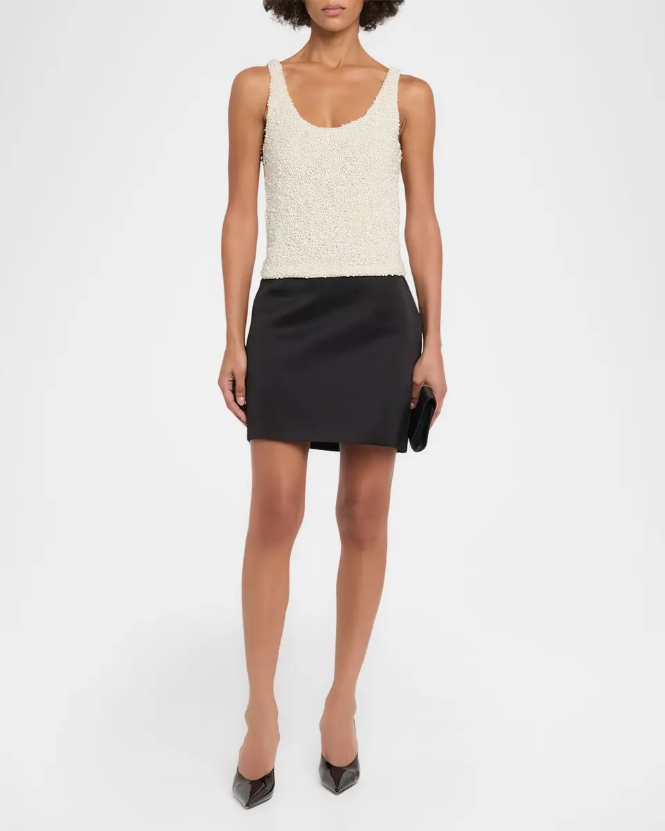 GIUSEPPE DI MORABITO Beaded Scoopneck Tank Top | Thumbnail 2 GIUSEPPE DI MORABITO Beaded Scoopneck Tank Top | Thumbnail 2