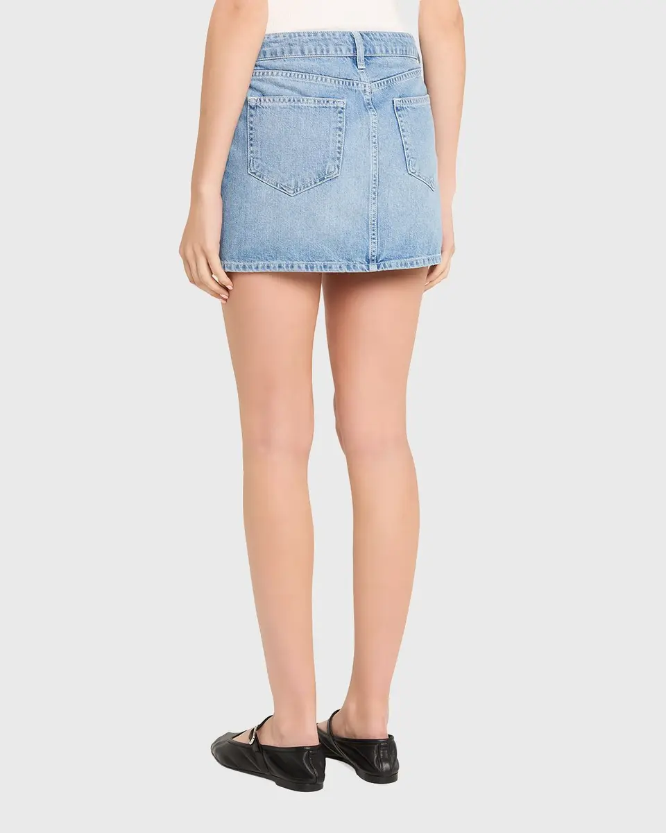 L'AGENCE Solene Jean Mini Skirt | Thumbnail 3