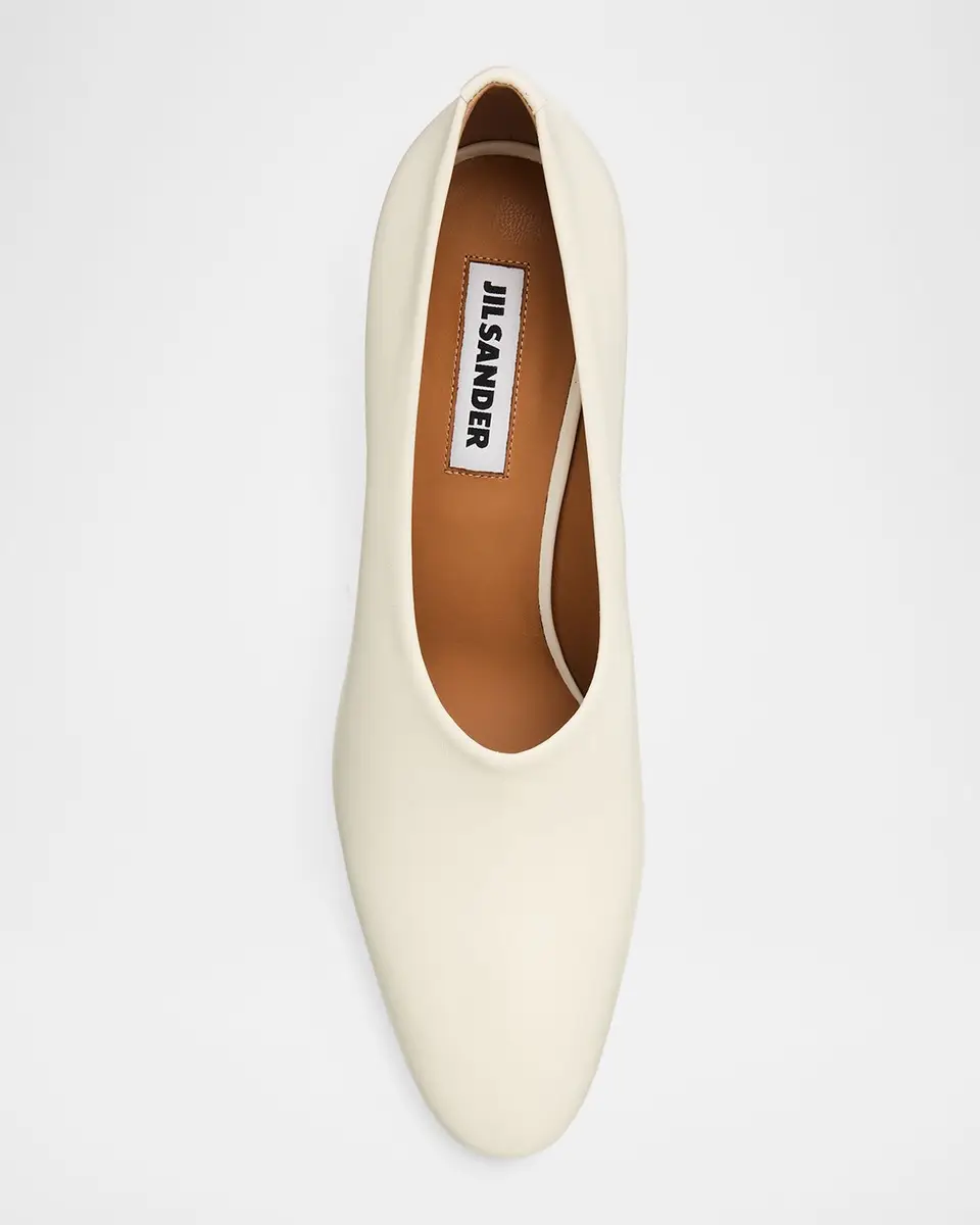 Jil Sander 75mm Lune Leather Pumps | Thumbnail 6 Jil Sander 75mm Lune Leather Pumps | Thumbnail 6