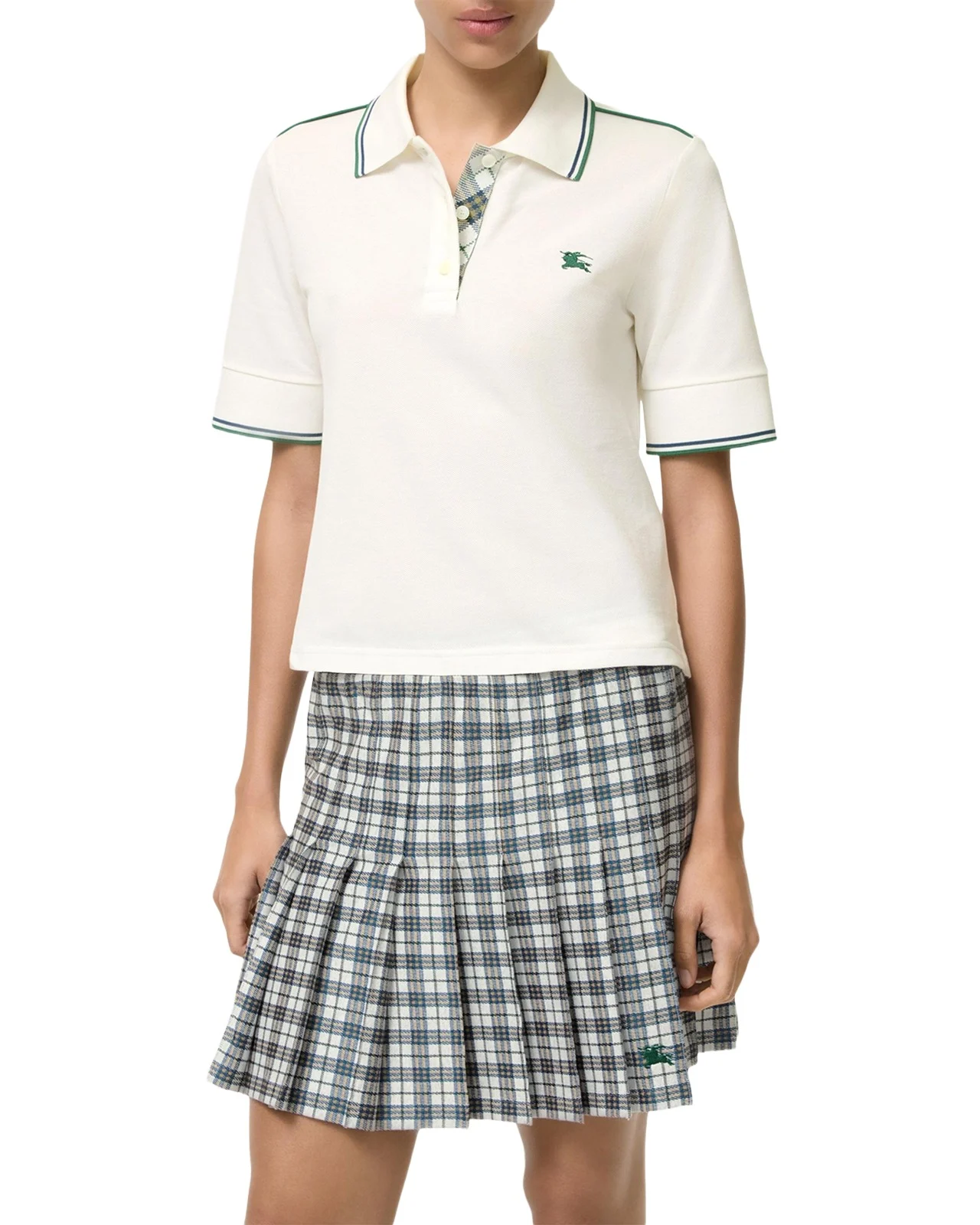 Burberry Billie Short-Sleeve Pique Polo Shirt