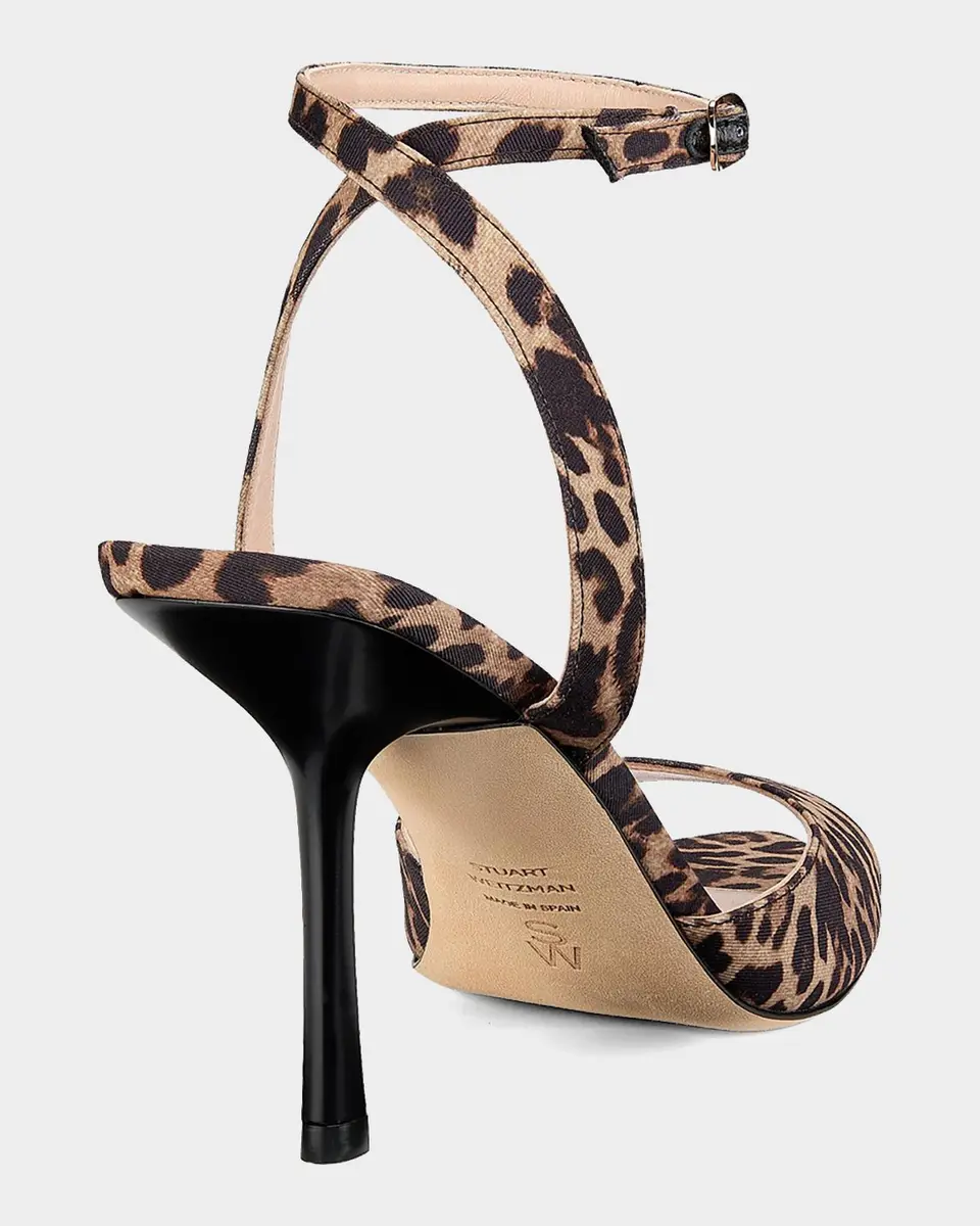 Stuart Weitzman 85mm Lexington Animal-Print Sandals | Thumbnail 2 Stuart Weitzman 85mm Lexington Animal-Print Sandals | Thumbnail 2