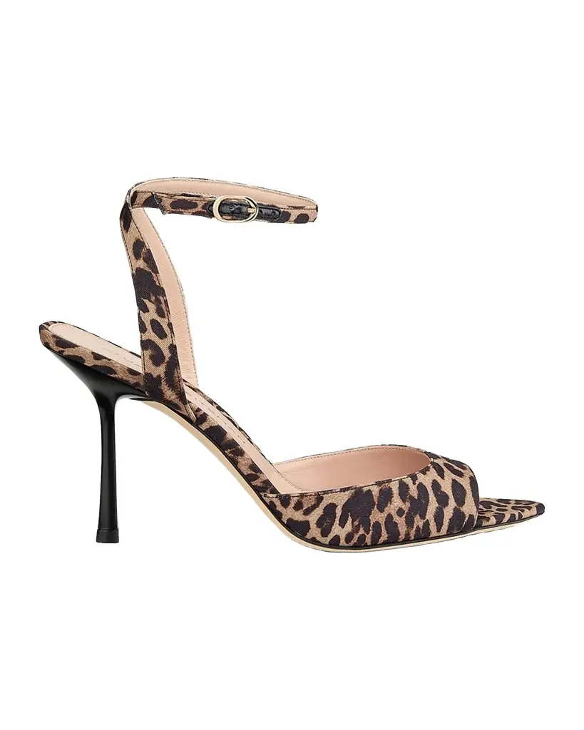 85mm Lexington Animal-Print Sandals 85mm Lexington Animal-Print Sandals