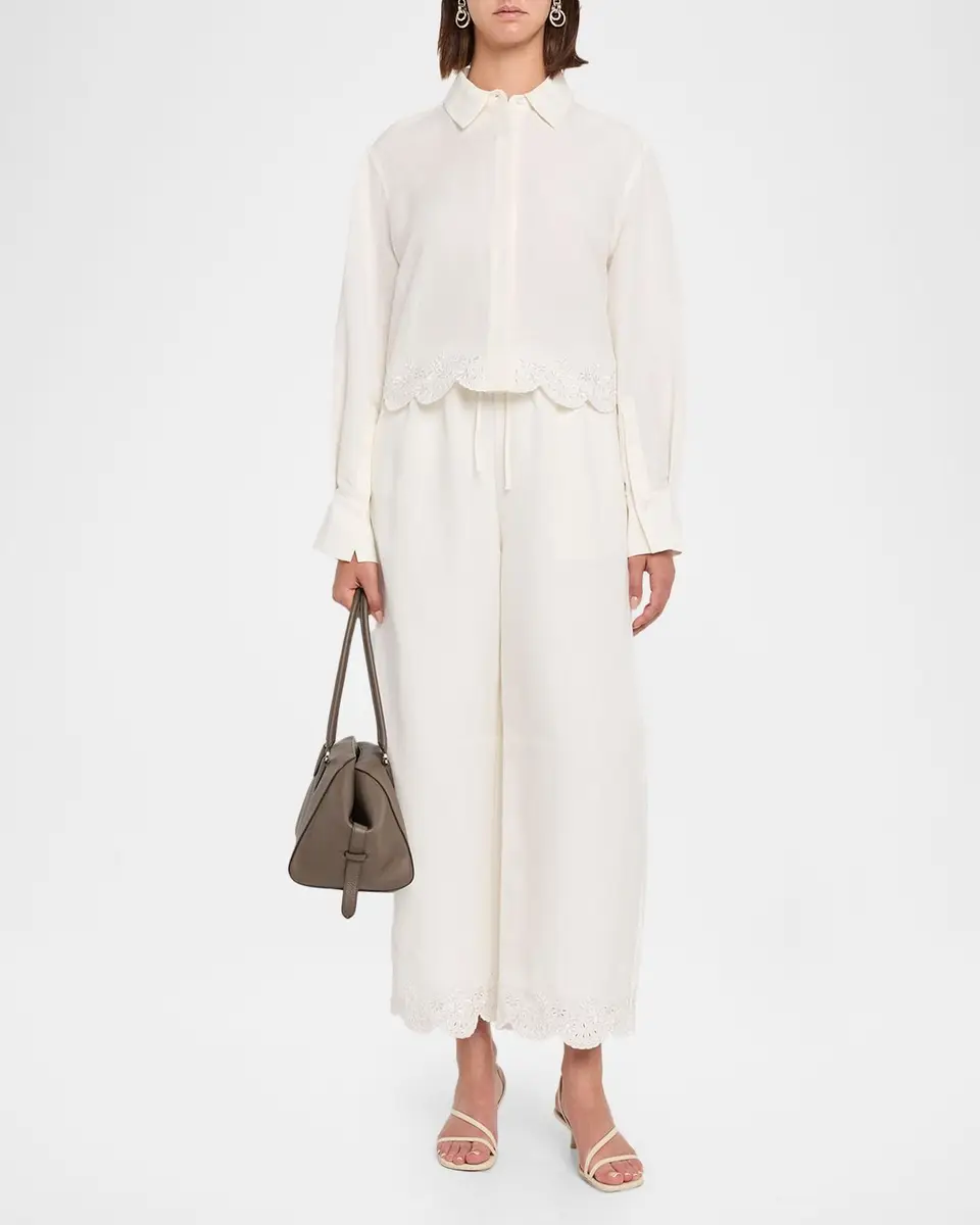 Simkhai Ellison Embroidered Drawstring Pants | Thumbnail 2 Simkhai Ellison Embroidered Drawstring Pants | Thumbnail 2