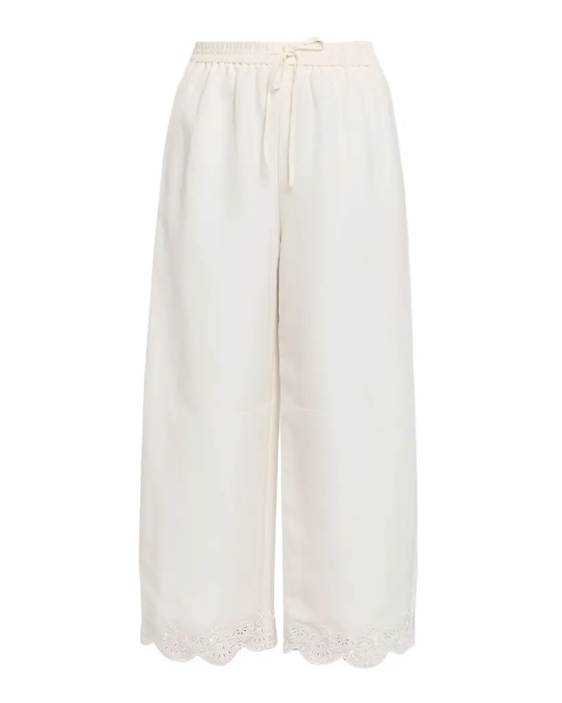 Simkhai Ellison Embroidered Drawstring Pants | Image 1 Simkhai Ellison Embroidered Drawstring Pants | Image 1