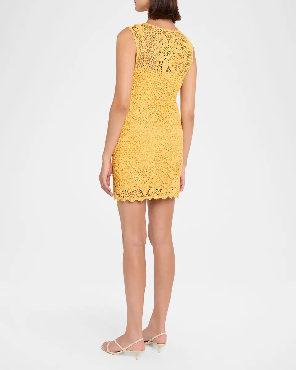 Simkhai Fynch Crochet Mini Dress | Thumbnail 3