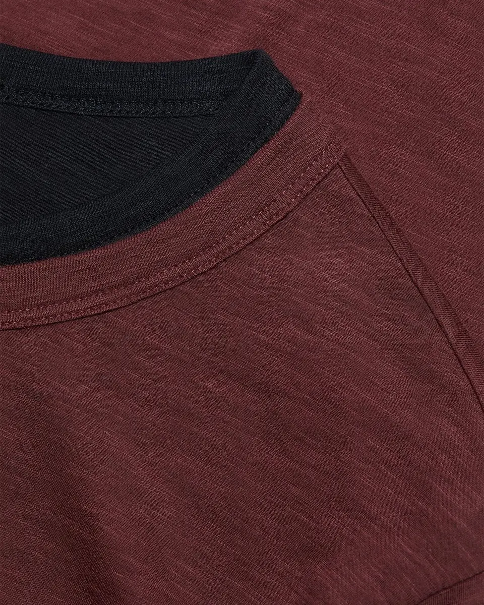 Vince Men's Fine Slub Cotton Double-Layer Crewneck T-Shirt | Thumbnail 6 Vince Men's Fine Slub Cotton Double-Layer Crewneck T-Shirt | Thumbnail 6