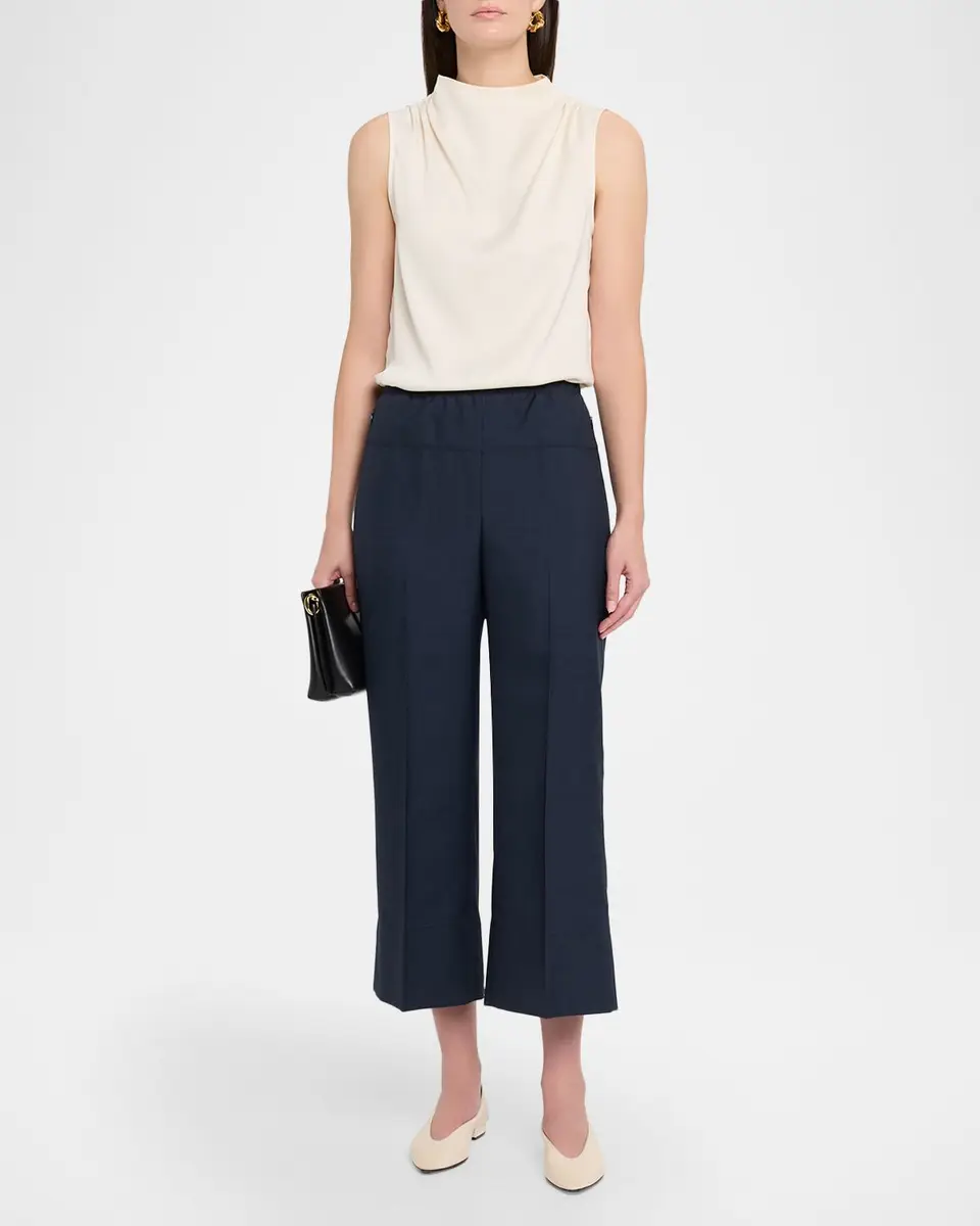 Theory Cropped Wide-Leg Pants | Thumbnail 2 Theory Cropped Wide-Leg Pants | Thumbnail 2