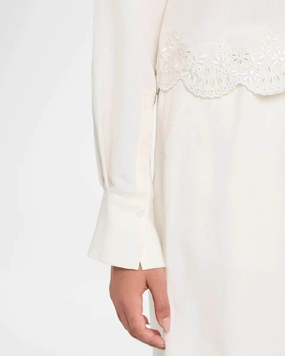 Simkhai Ames Embroidered Linen-Blend Shirt | Thumbnail 5 Simkhai Ames Embroidered Linen-Blend Shirt | Thumbnail 5