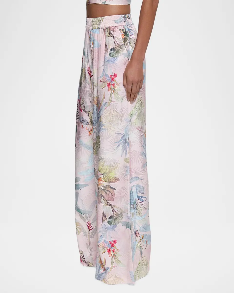 L'AGENCE Lillian Palm Leaf Wide-Leg Pants | Thumbnail 5 L'AGENCE Lillian Palm Leaf Wide-Leg Pants | Thumbnail 5