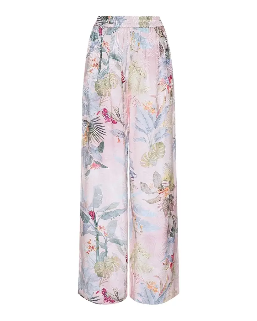 L'AGENCE Lillian Palm Leaf Wide-Leg Pants | Image 1 L'AGENCE Lillian Palm Leaf Wide-Leg Pants | Image 1
