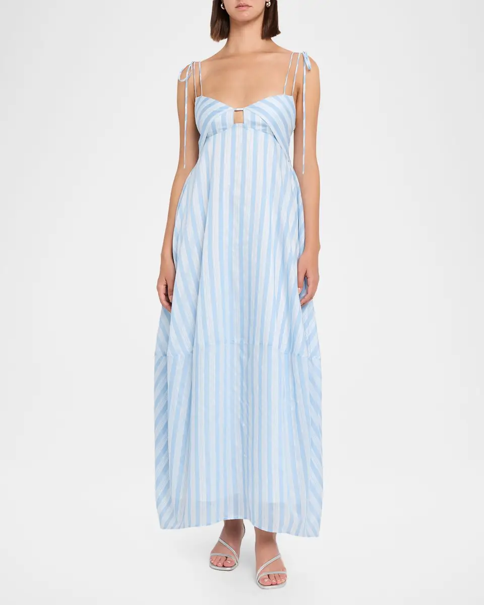 Simkhai Melly Striped Yarn-Dye Maxi Dress | Thumbnail 2 Simkhai Melly Striped Yarn-Dye Maxi Dress | Thumbnail 2