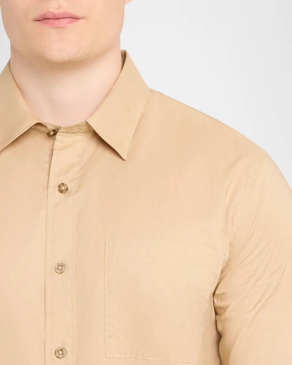 Vince Men's Poplin Separate Button-Placket Shirt | Thumbnail 5 Vince Men's Poplin Separate Button-Placket Shirt | Thumbnail 5