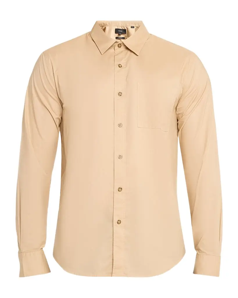 Vince Men's Poplin Separate Button-Placket Shirt | Image 1 Vince Men's Poplin Separate Button-Placket Shirt | Image 1