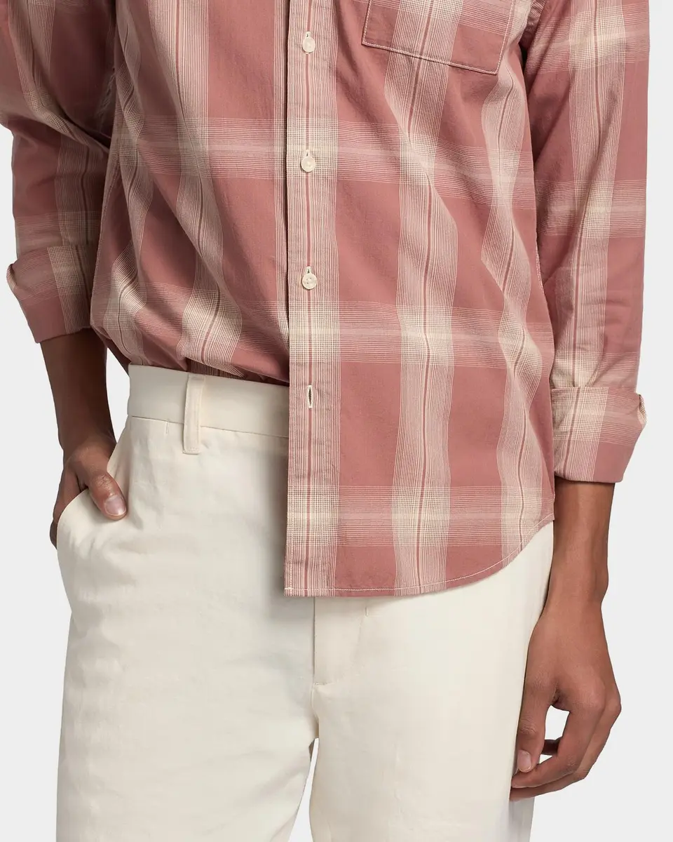 Vince Men's Townes Plaid Cotton Shirt | Thumbnail 5 Vince Men's Townes Plaid Cotton Shirt | Thumbnail 5