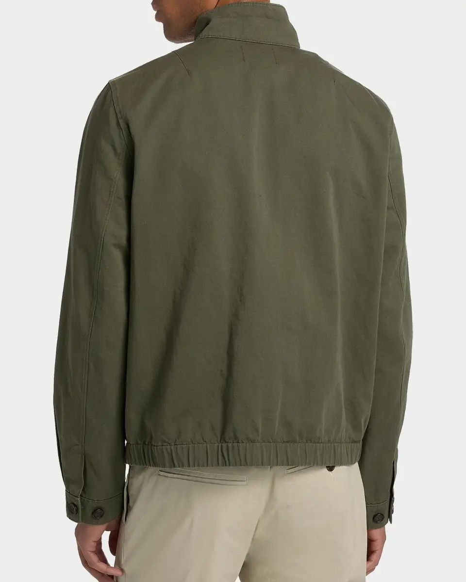 Vince Men's Cotton-Linen Bomber Jacket | Thumbnail 3