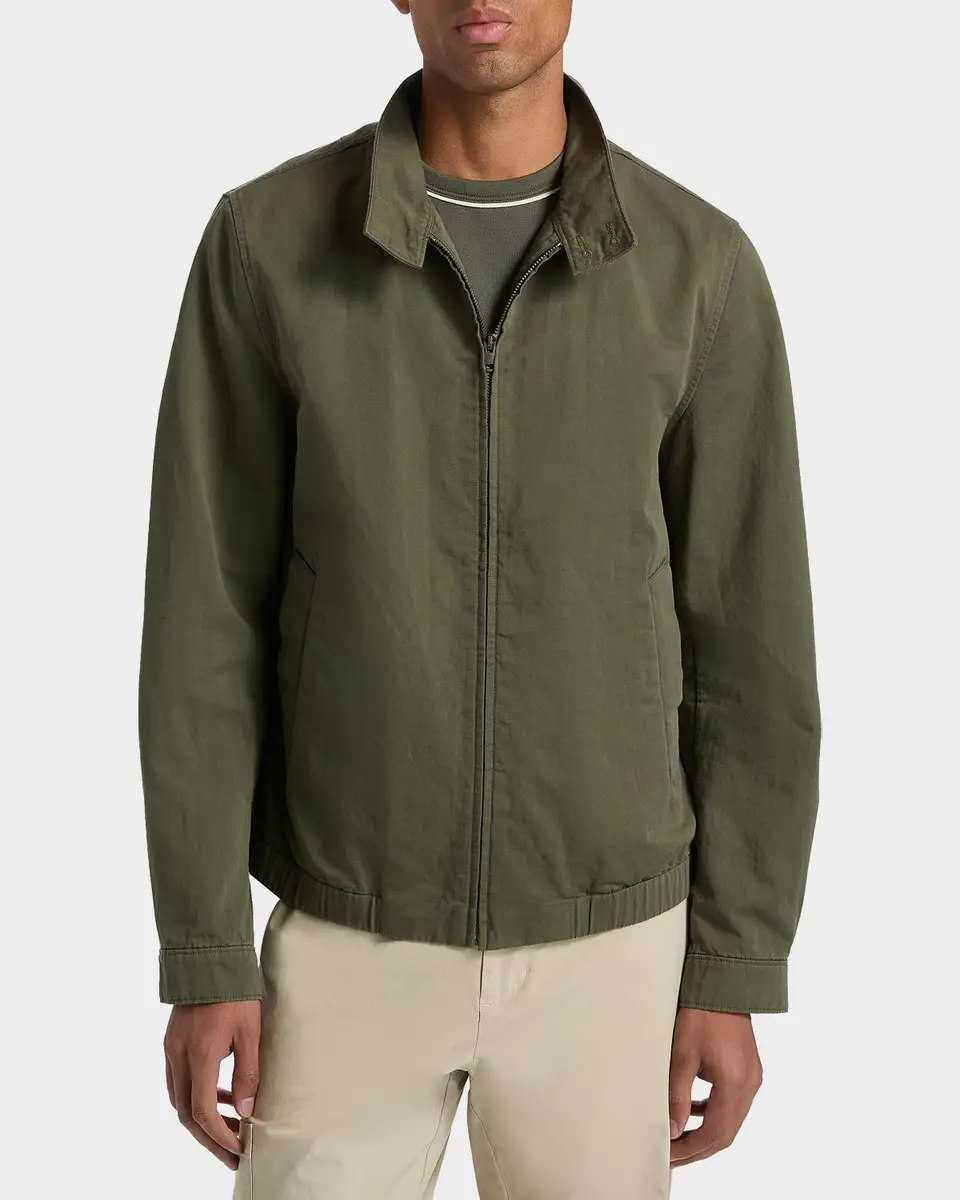 Vince Men's Cotton-Linen Bomber Jacket | Thumbnail 4