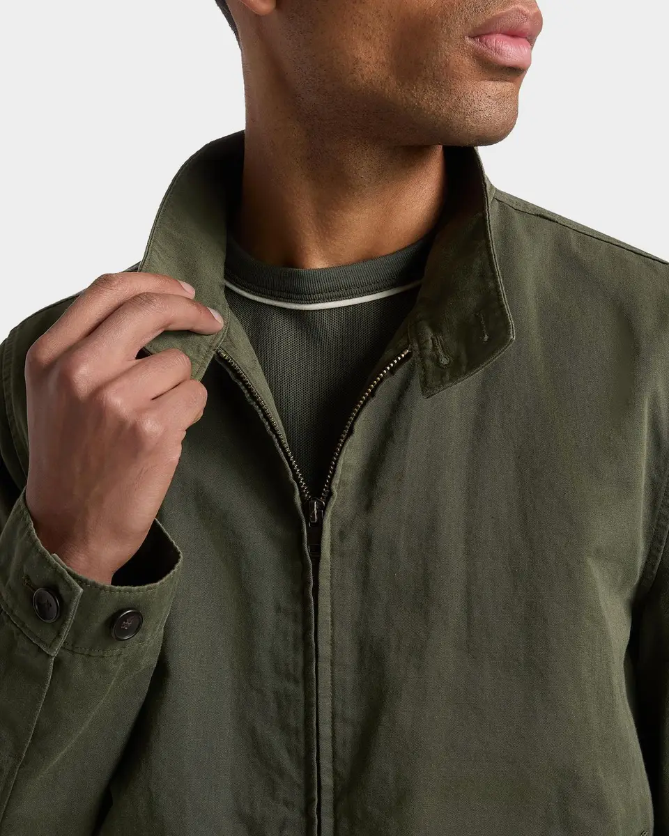 Vince Men's Cotton-Linen Bomber Jacket | Thumbnail 5