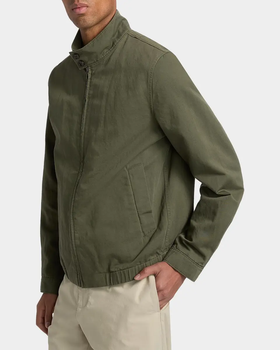 Vince Men's Cotton-Linen Bomber Jacket | Thumbnail 7