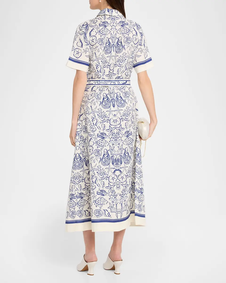Simkhai Audria Belted Linen Midi Shirtdress | Thumbnail 3 Simkhai Audria Belted Linen Midi Shirtdress | Thumbnail 3
